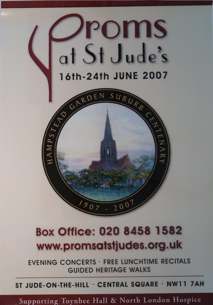 2007 General poster for the Proms at St Jude's