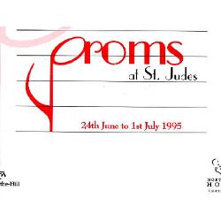 1995 Concert programme for the Proms at St Jude's