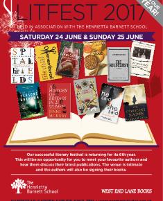 2017 LitFest leaflet for the Proms at St Jude's