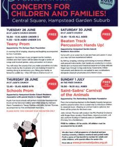 2018 Children's poster for the Proms at St Jude's