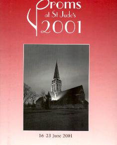 2001 Concert programme for the Proms at St Jude's