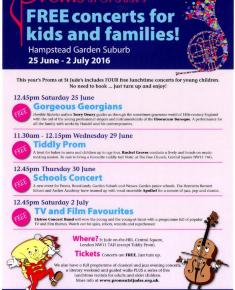 2016 Children's poster for the Proms at St Jude's