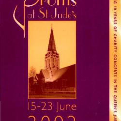 2002 Concert programme for the Proms at St Jude's