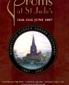 2007 Concert programme for the Proms at St Jude's