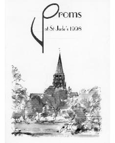 1998 Concert programme for the Proms at St Jude's