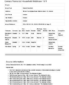 Census 1911 - 16 Corringham Road

