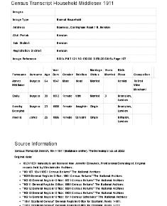 Census 1911 - 53 Corringham Road
