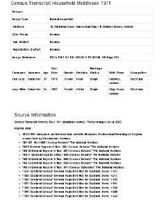 Census 1911 - 16 Waterlow Court
