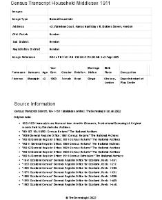 Census 1911 - 43.2 Waterlow Court

