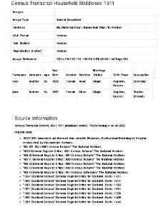 Census 1911 - 50 Waterlow Court
