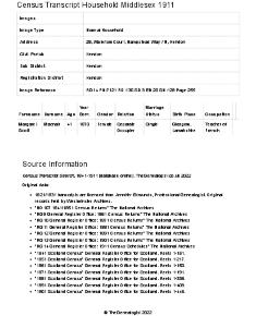 Census 1911 - 28 Waterlow Court

