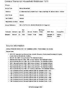 Census 1911 - 21 Waterlow Court
