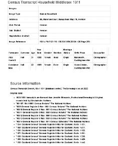Census 1911 - 36 Waterlow Court
