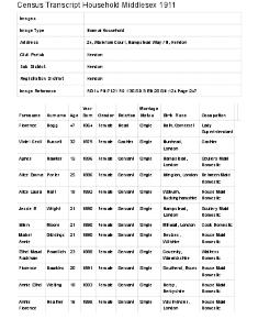 Census 1911 - 24 Waterlow Court
