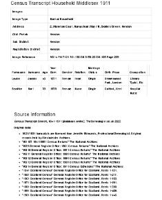 Census 1911 - 2 Waterlow Court
