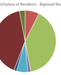 c1911- Bigwood Road pie chart