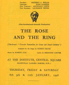 The Rose and The Ring - Programme and Review 1948